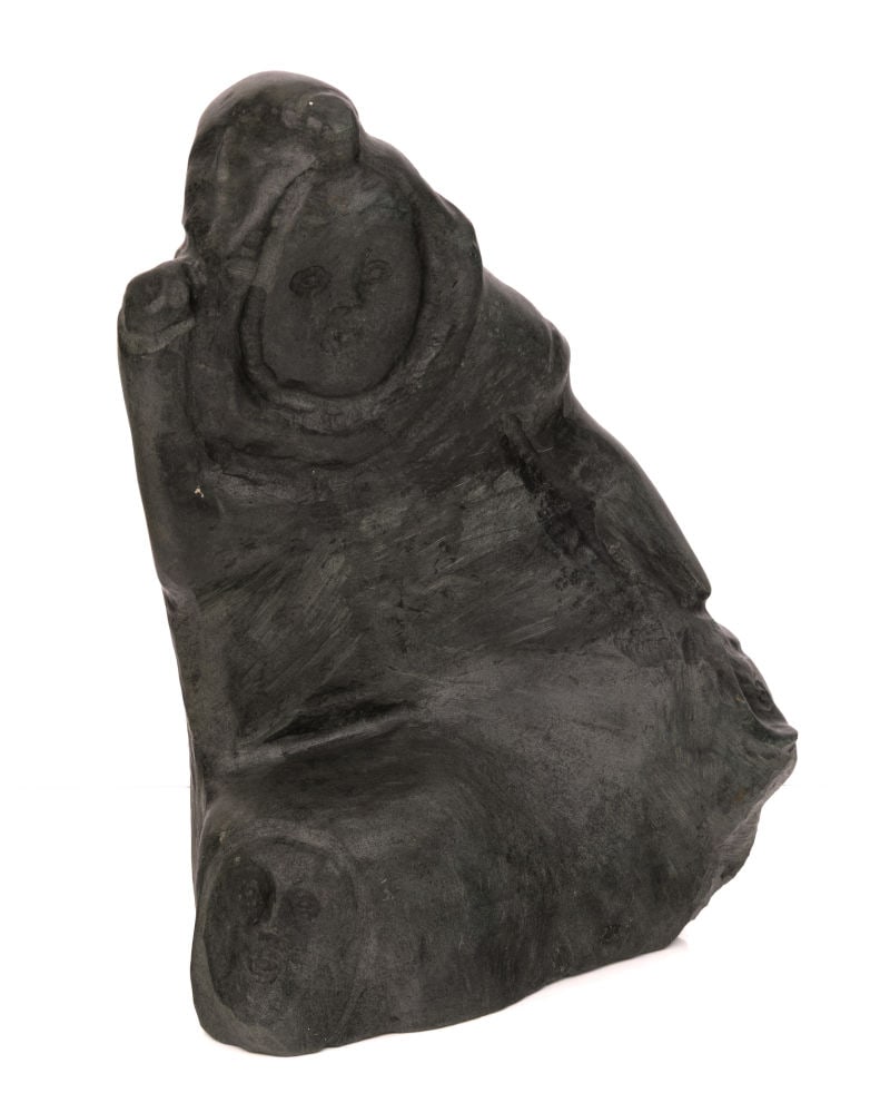 PETER SEVOGA, INUIT, Woman with Helping Human and Animal Spirits, 1974 (1 of 5)