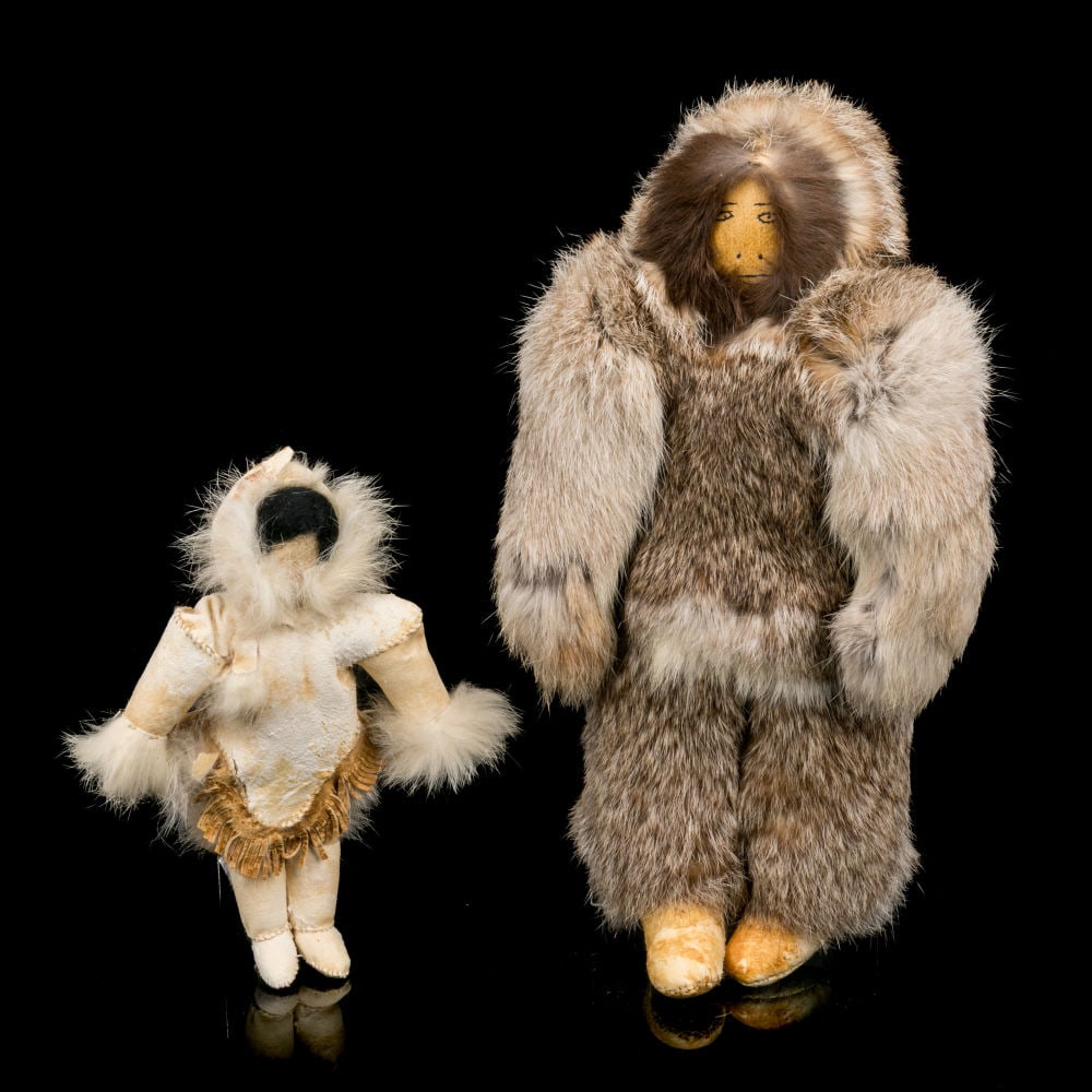 UNIDENTIFIED INUIT ARTISTS, Pair of Dolls, c. late 1960s / early 1970s (1 of 2)