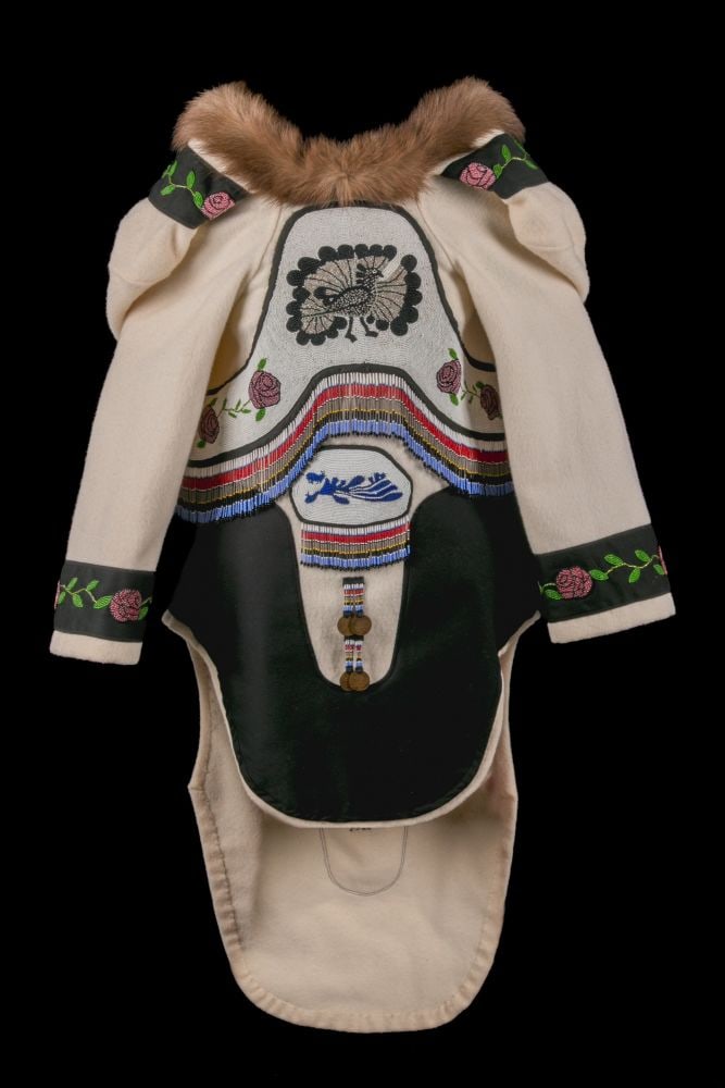 OOLOOSIE ASHEVAK, INUIT, Beaded Amautiq, Homage to Kenojuak, c. 2006/07 (1 of 8)