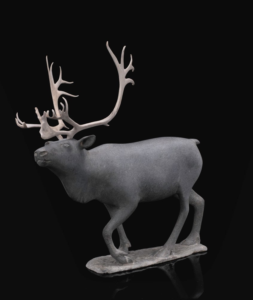 PAUL QUVIQ MALLIKI, INUIT, Caribou Caught a Scent, 2004 (1 of 5)