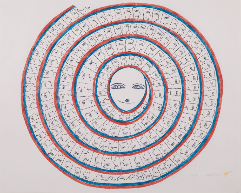 JESSIE OONARK, INUIT, The People, 1985 #20 (1 of 2)