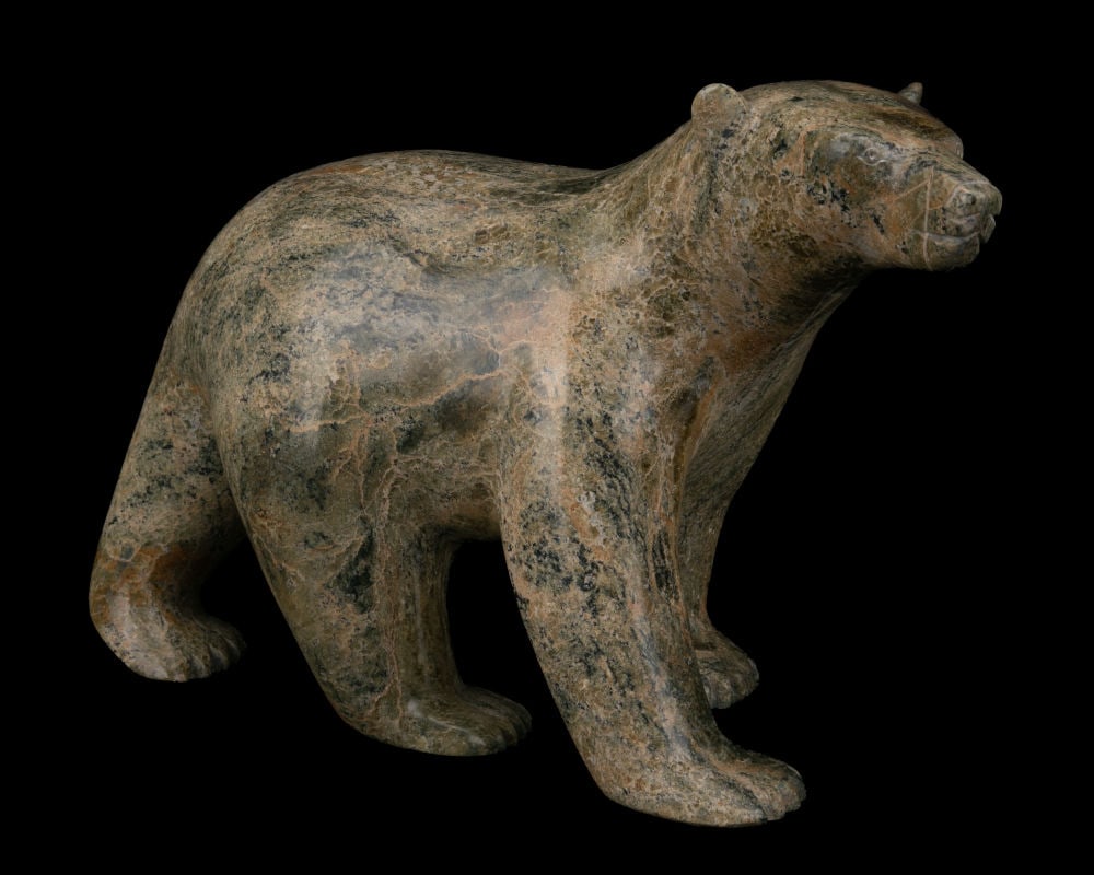 NUNA PARR, INUIT, Striding Polar Bear Caught a Scent, c. 1990s (1 of 6)