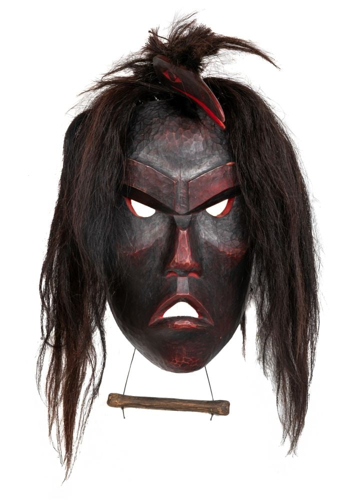BEAU DICK, FIRST ARTS Ghost Mask with Articulated Raven, c. early-mid 2000s (1 of 3)