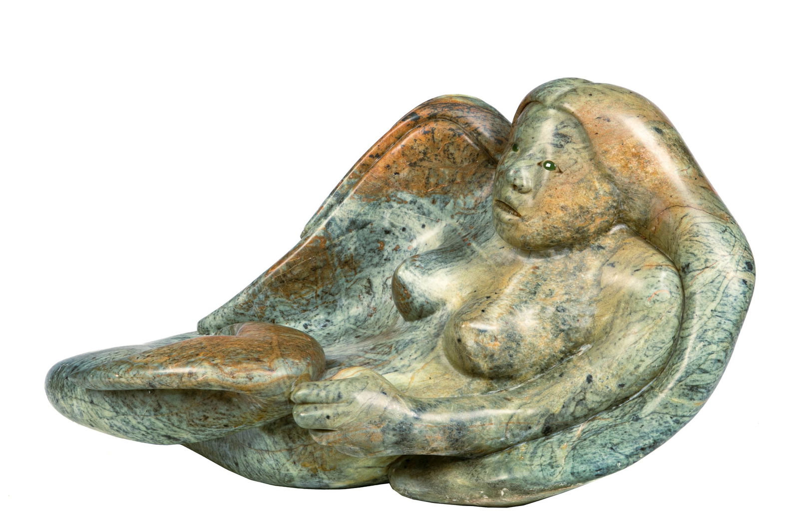 ABRAHAM ANGHIK RUBEN, O.C., INUIT, Recumbent Sedna, 1998 (1 of 7)
