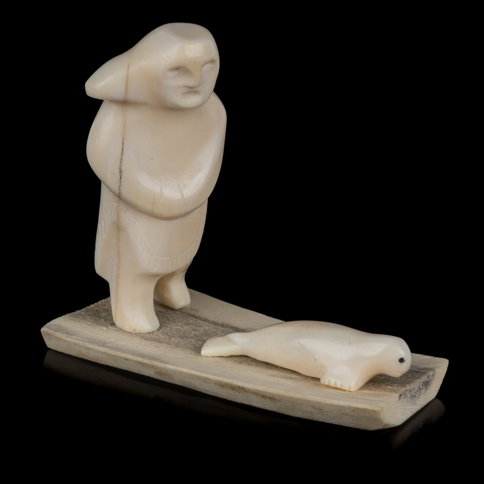 YAVIRI, INUIT, Figure and Pup, c. 1970s (1 of 4)