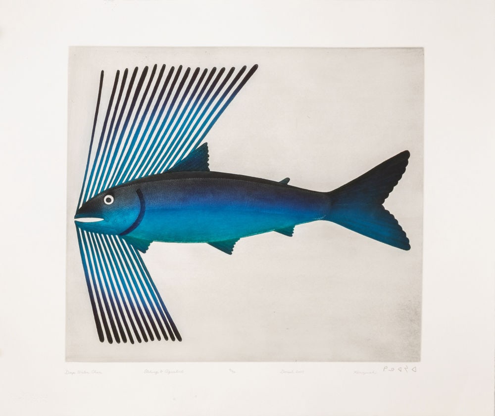 KENOJUAK ASHEVAK, INUIT, Deep Water Char, 2003 #12 (1 of 1)