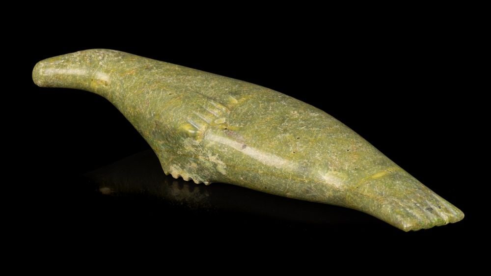 SHARKY NUNA, INUIT, Lounging Seal, 1970s (1 of 4)