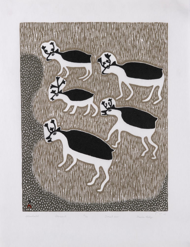 MEELIA KELLY, INUIT, Illauliutit (Caribou Herd), 2001 #20 (1 of 1)