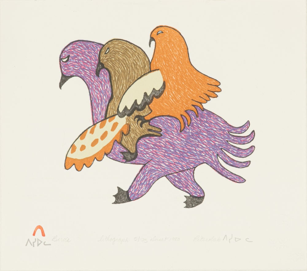 PITSEOLAK ASHOONA, INUIT, Birds, 1980 #L21 (1 of 1)
