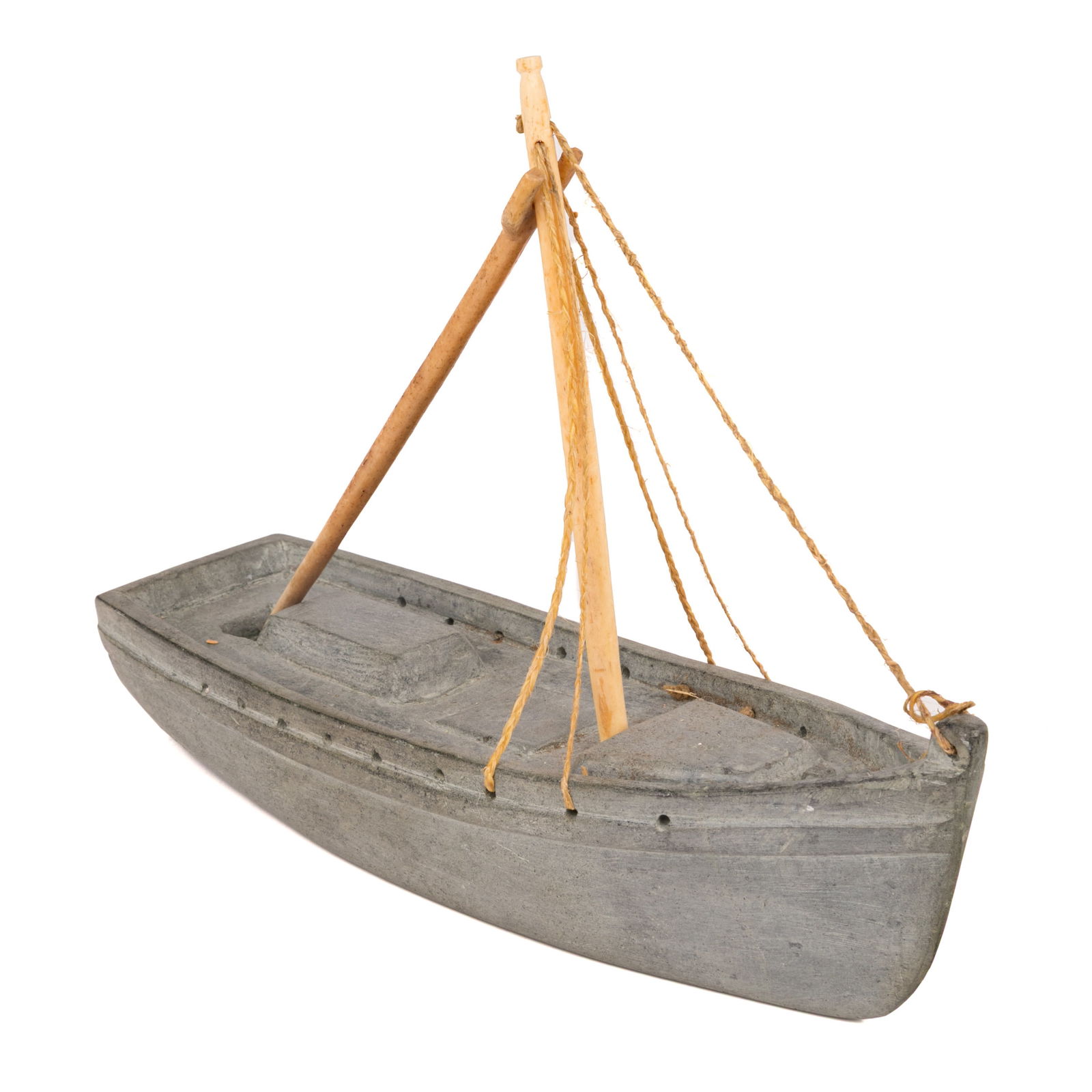LUKASI QAVAVAUK, INUIT, Model Peterhead Boat, 1953 (1 of 6)