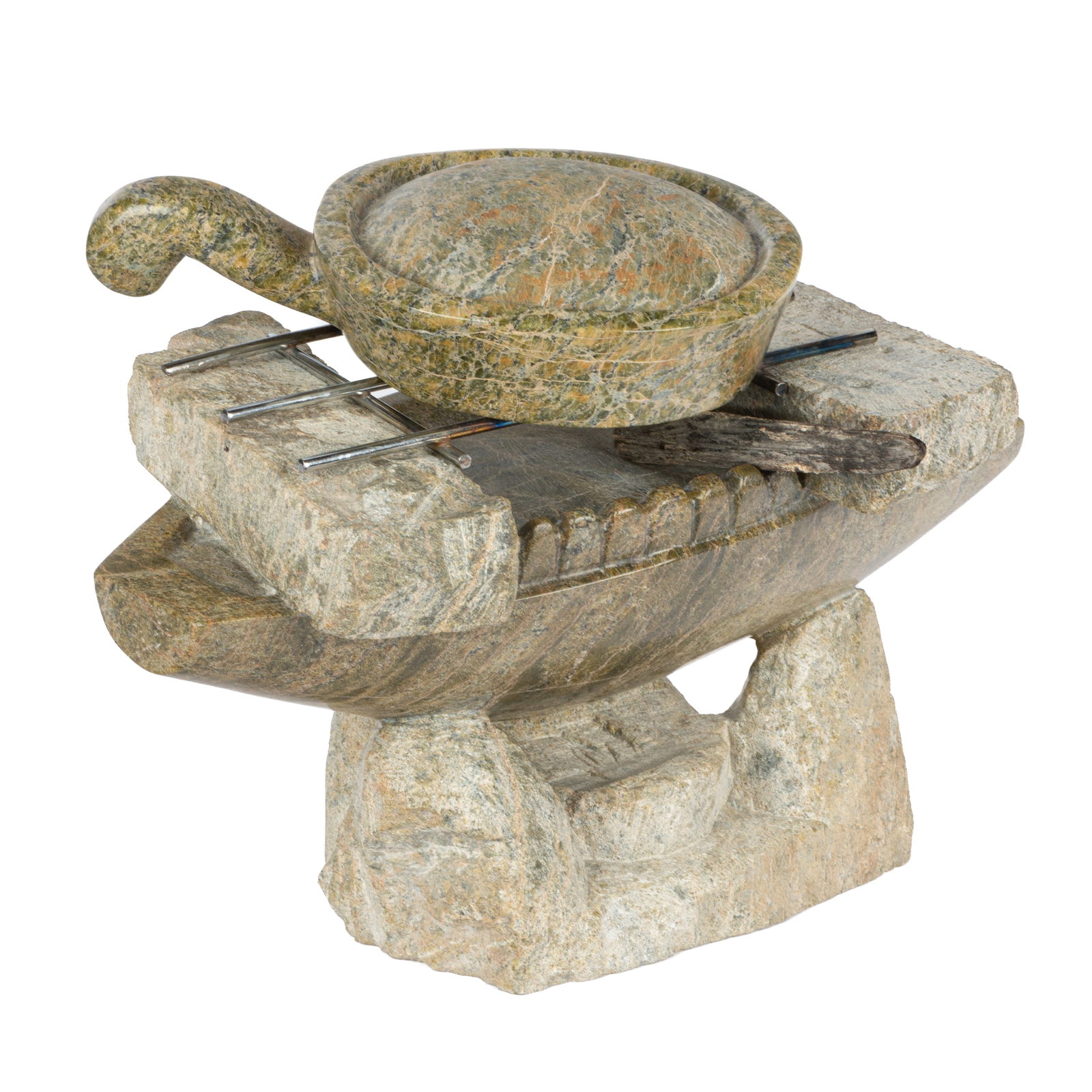 OVILOO TUNNILLIE, INUIT, Bannock Cooking on Qulliq, 1999 (1 of 6)