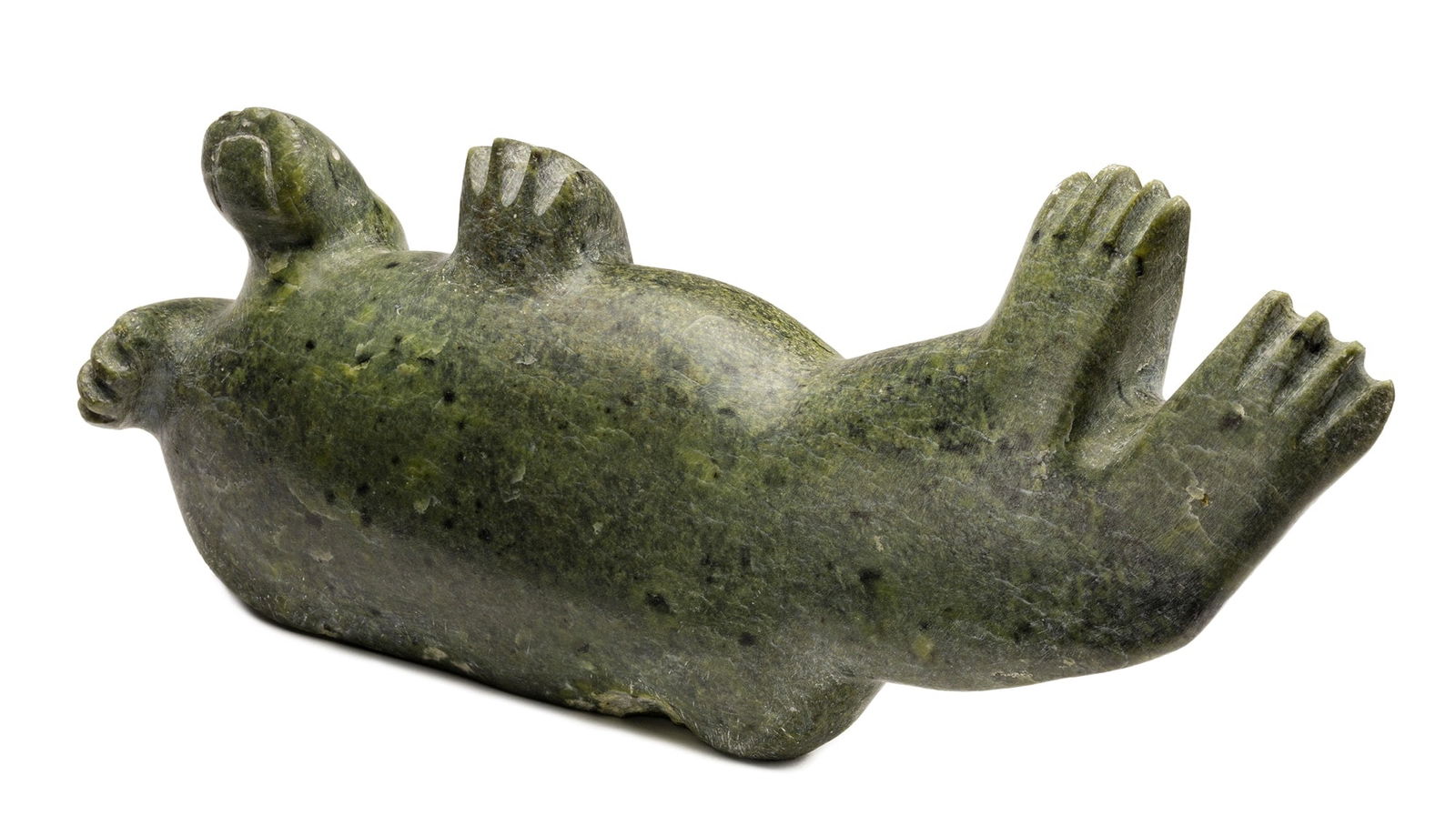 LATCHOLASSIE AKESUK, INUIT, Lounging Seal, early 1970s (1 of 5)