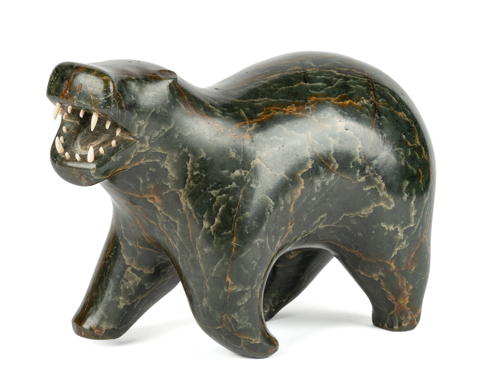 UNIDENTIFIED INUIT ARTIST, Striding Polar Bear, early-mid 1950s (1 of 6)