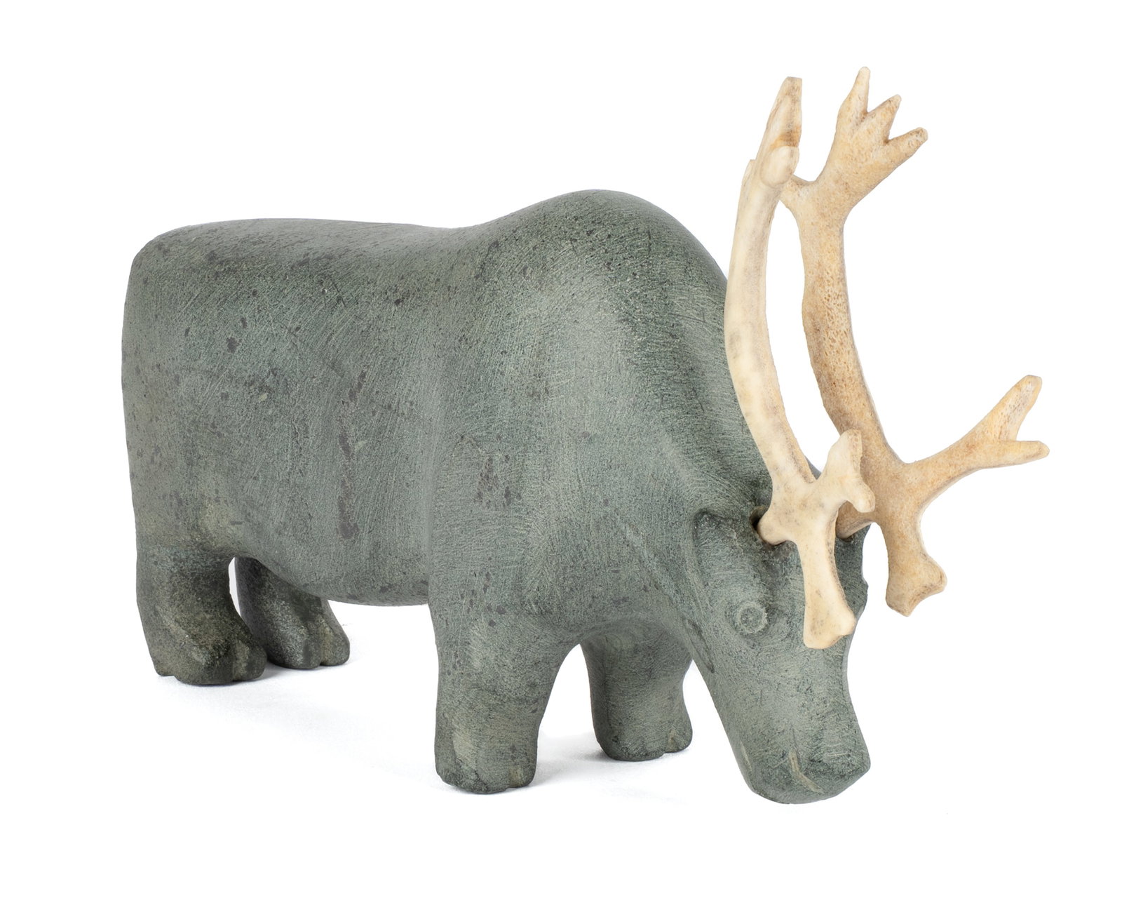 GEORGE TATANNIQ, INUIT, Standing Caribou, mid-late 1970s (1 of 5)