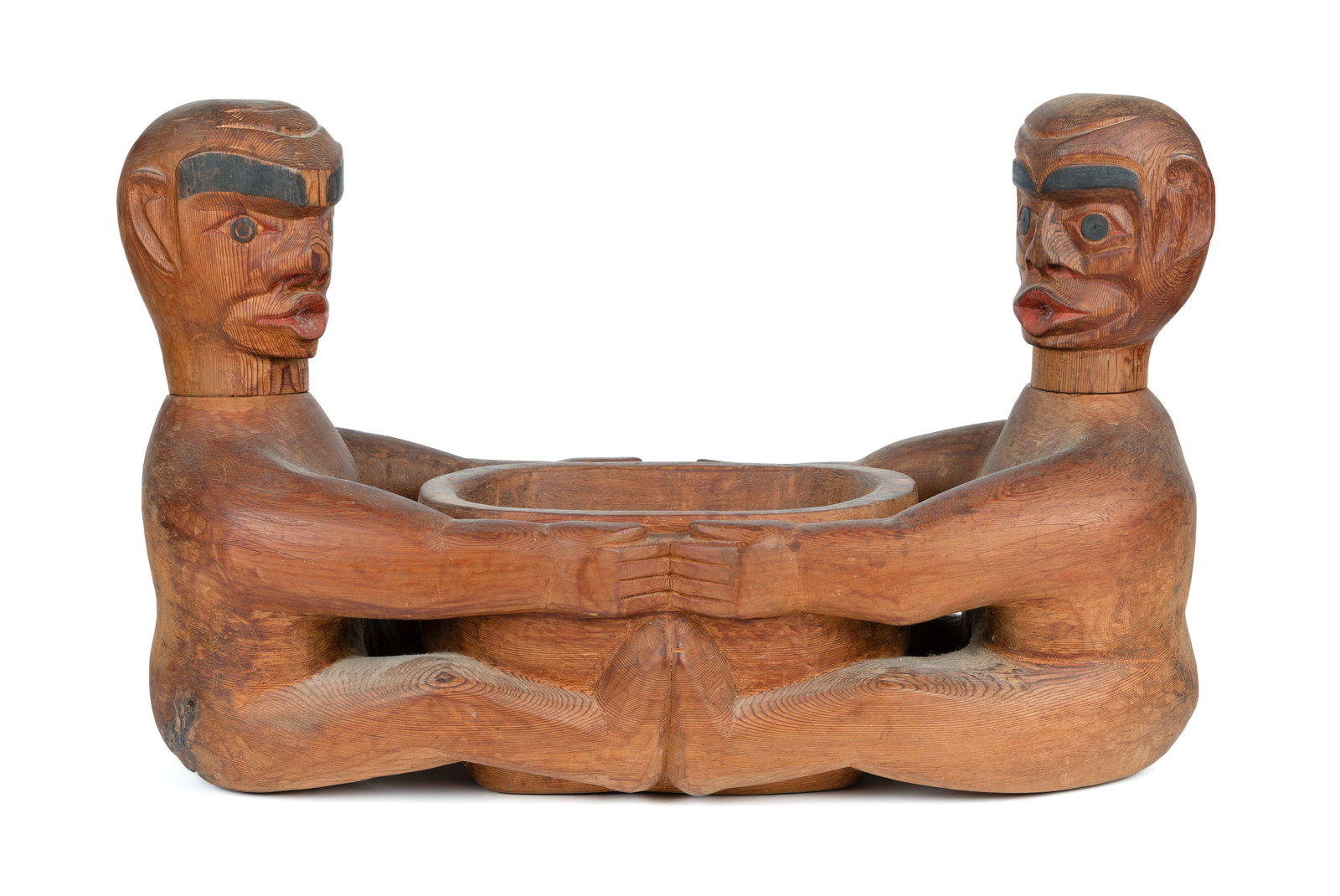 JACK JAMES, FIRST NATIONS, Opposing Dzunuḵ̓wa Model Feast Bowl, c. 1950-1960s (1 of 12)