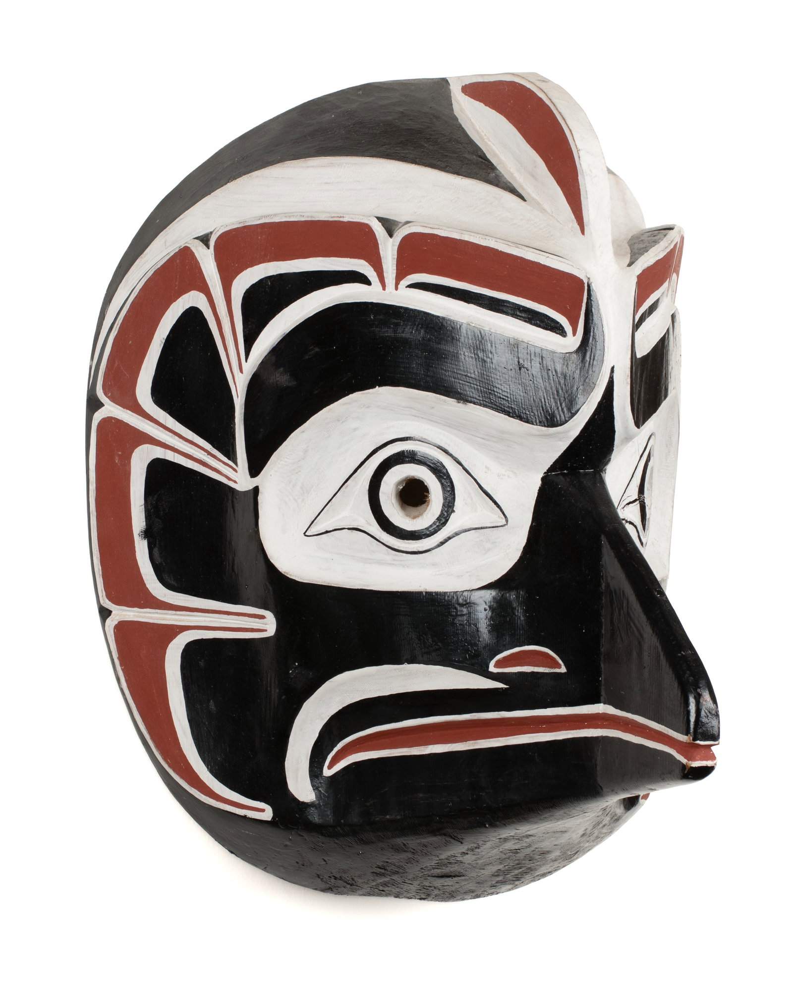 JACK JAMES, FIRST NATIONS, Woodpecker Mask, c. 1960s (1 of 4)