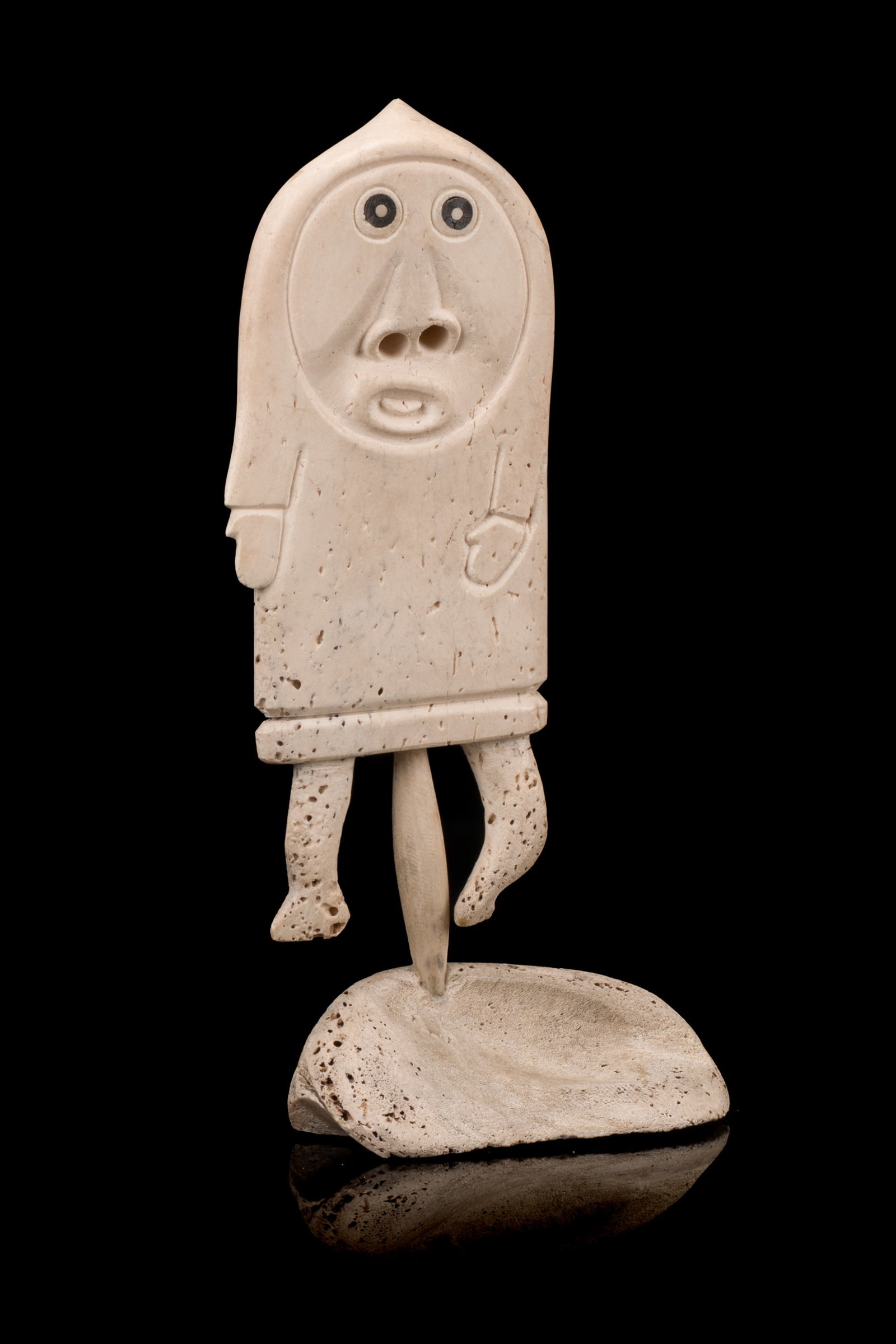 KAROO ASHEVAK, INUIT, Dancing, Chanting Figure (with Mittens), c. 1972/73 (1 of 4)