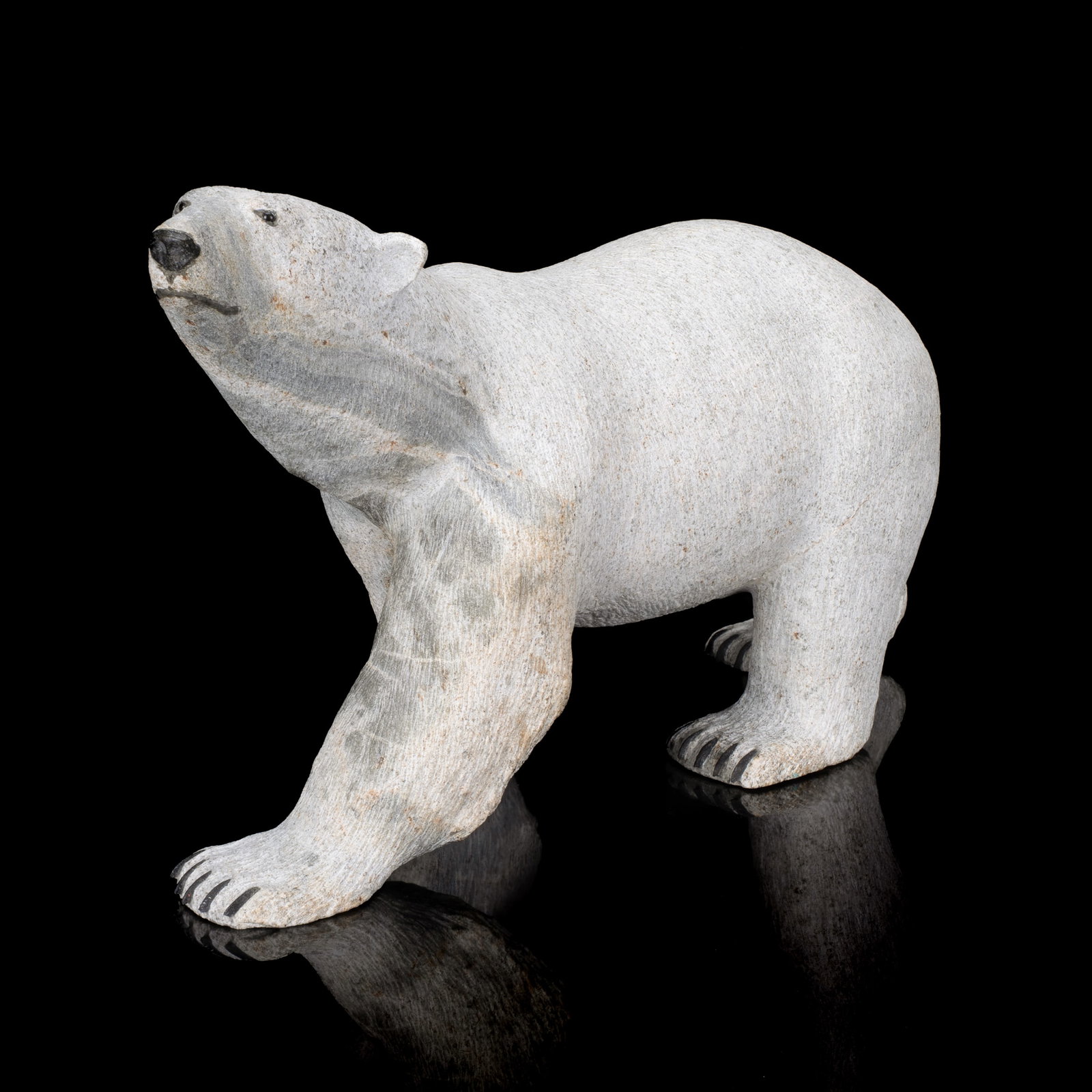 PAUL QUVIQ MALLIKI, INUIT, Polar Bear on the Scent, 2017 (1 of 6)