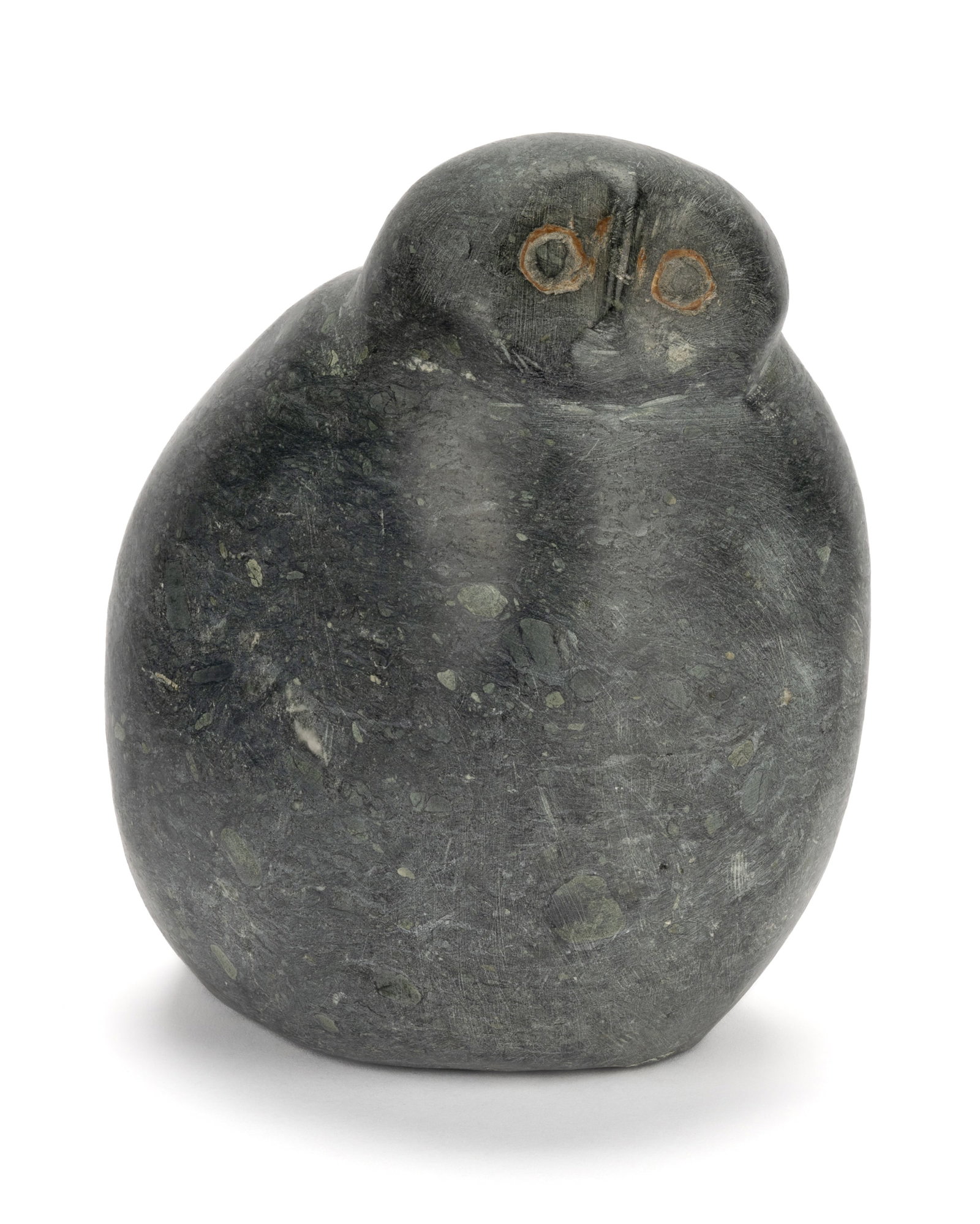 TUNA IQULIQ, INUIT, Rotund Owl, Peering Out, late 1990s (1 of 6)