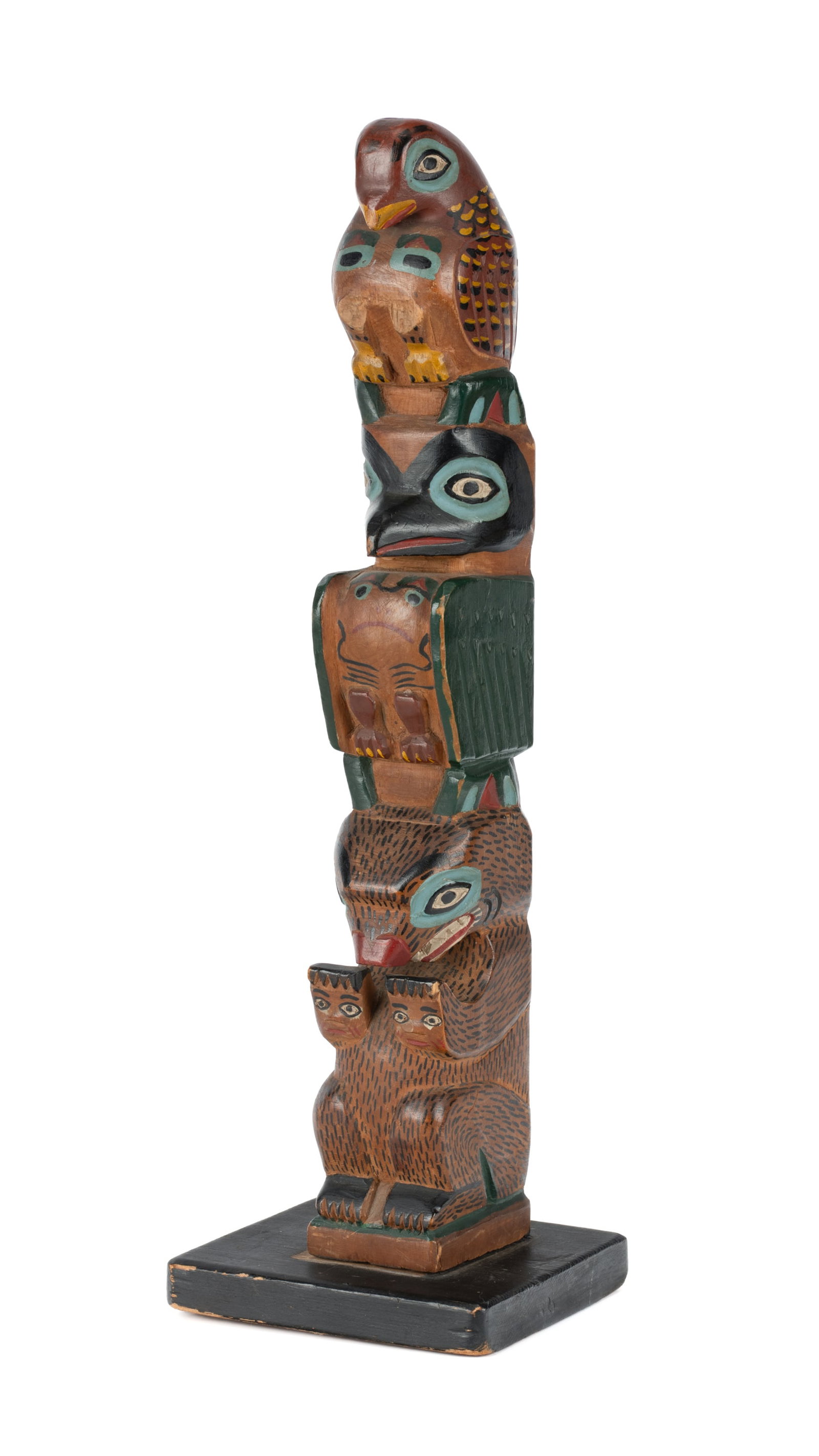 ELI TAIT, FIRST NATIONS, Model Totem Pole, c. 1930 (1 of 4)