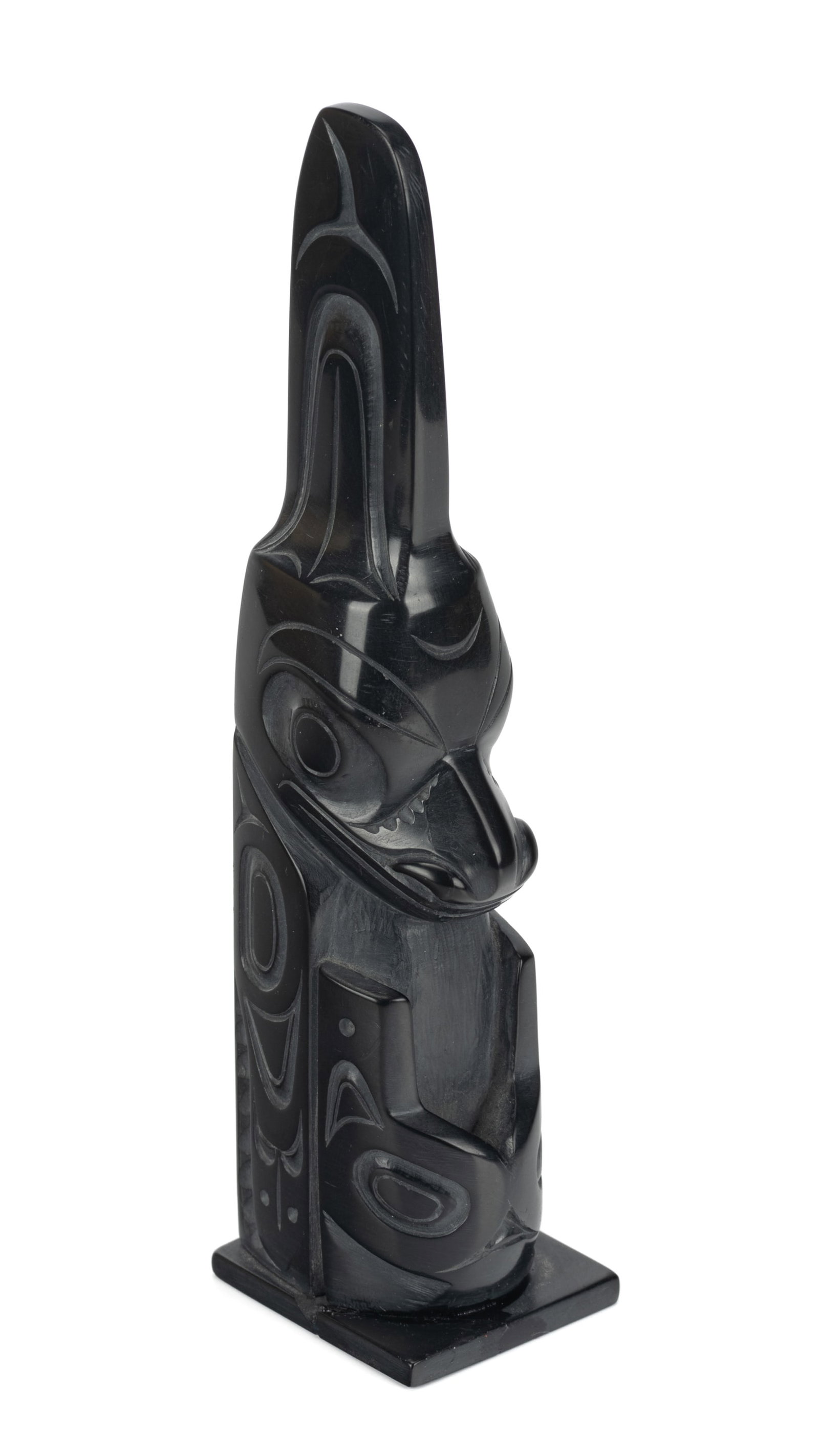 PAT DIXON (1938-2015) HAIDA, Model Totem Pole with Killer Whale, April 1992 (1 of 4)