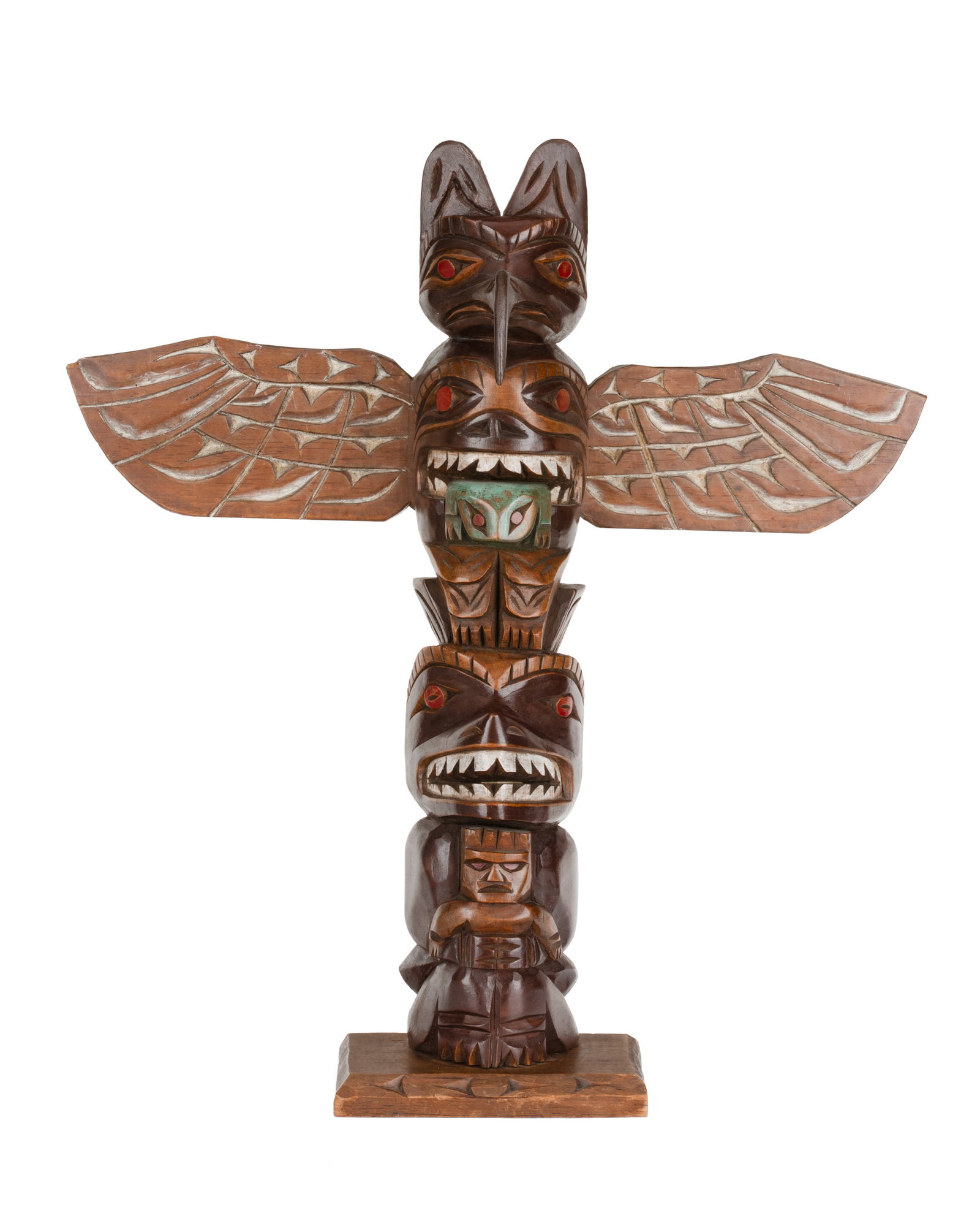 SHANDLEY WILLIAMS (1938-1986) DITIDAHT, Williams Family Model Totem Pole, 1960s / 1970s (1 of 5)