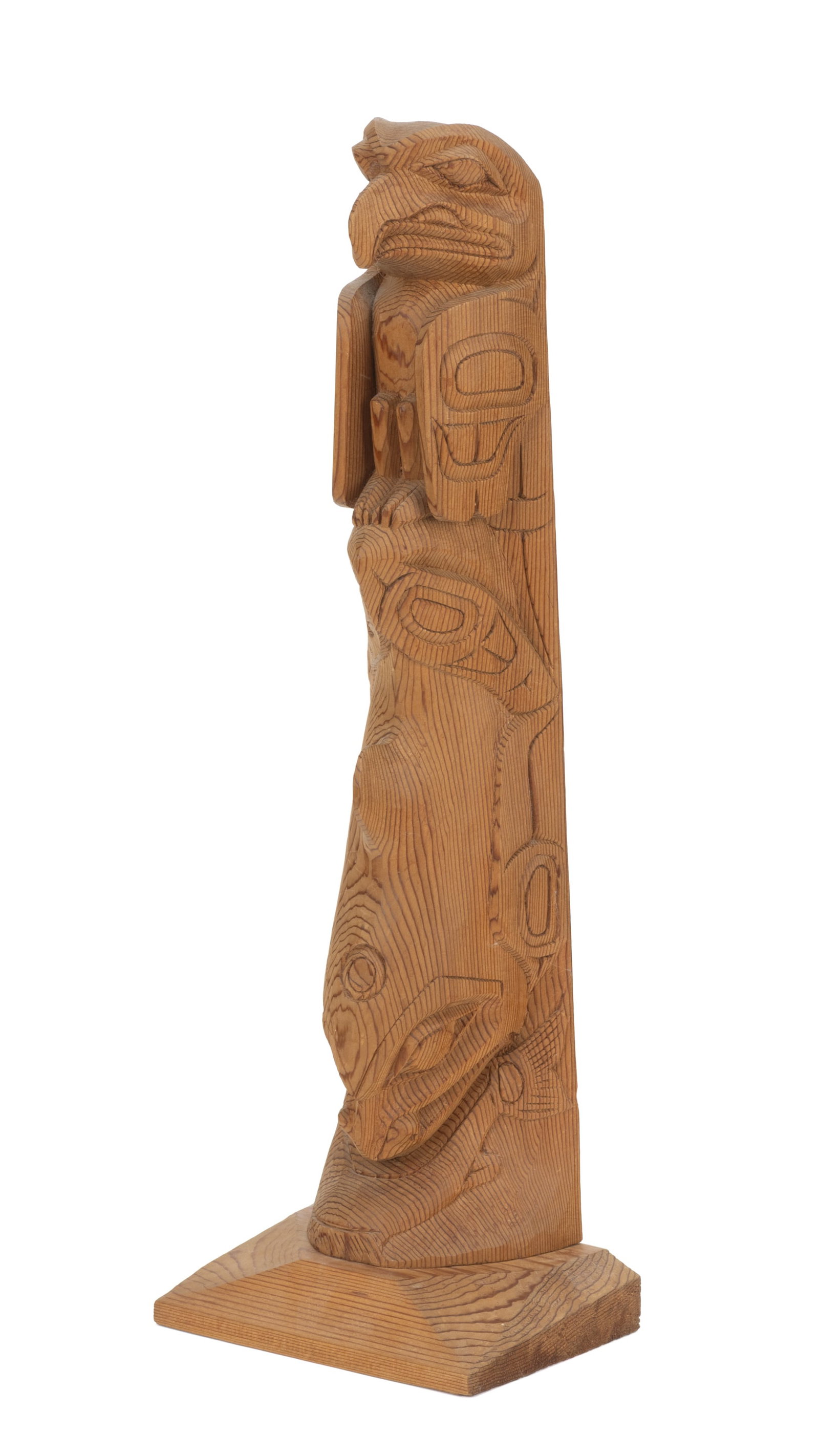 HENRY VENN ROBERTSON, FIRST NATIONS, Model Totem Pole with Eagle, Killer Whale, and Salmon, 27 April (1 of 4)