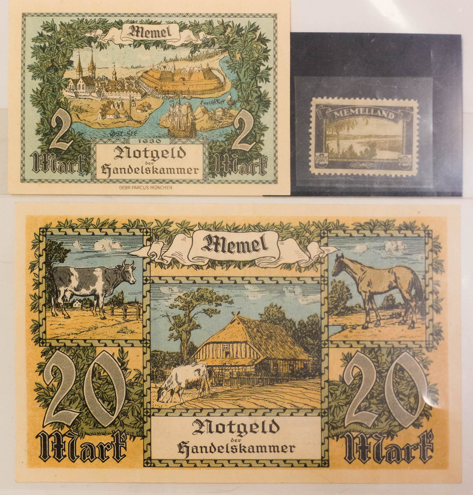 Klaipedos krasto banknotai ir pasto zenklas (1 of 1)