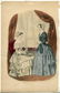Civil War Era Fashion Engraving- Hand Colored