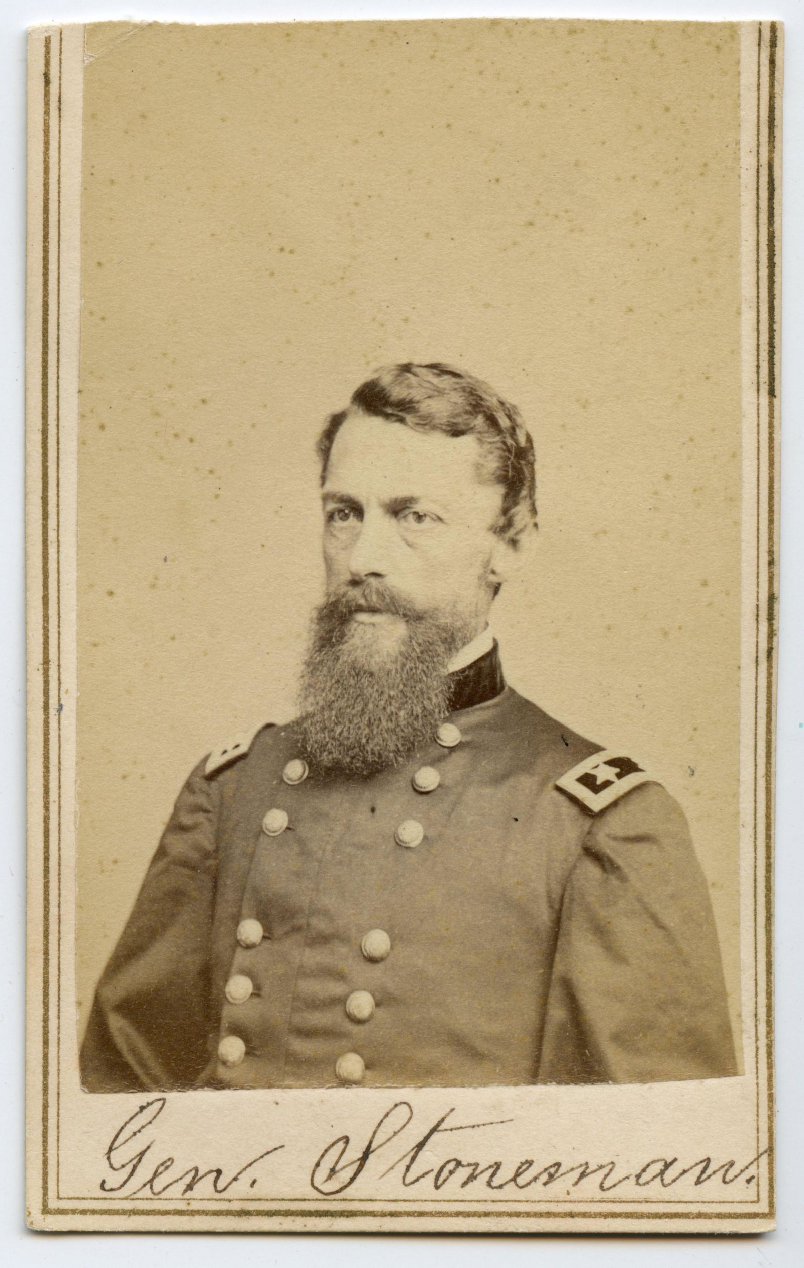 Civil War Cdv Of General Stoneman