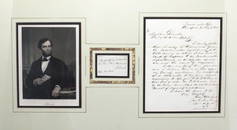 Abraham Lincoln Signed Endorsement and Letter