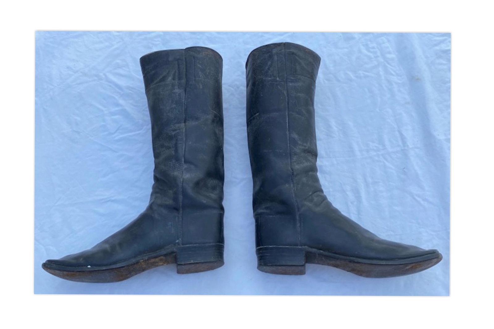 Original Civil War Officer's Leather Boots: Original Civil War Officer's Leather Boots Exceptional pair of original Civil War era officer's boots in fine condition.