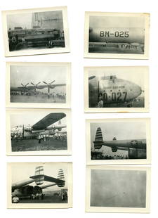 Group of Eight (8) WW2 Aviation Photos: Group of eight (8) WW2 aviation photographs. [WW2] [World War Two, World War 2] [Airplane] [Photography]