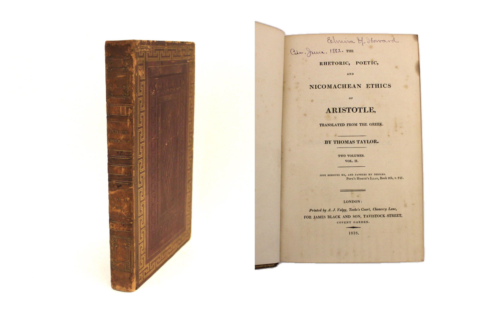1818 "The Rhetoric, Poetical- of Aristotle," Thomas (1 of 3)
