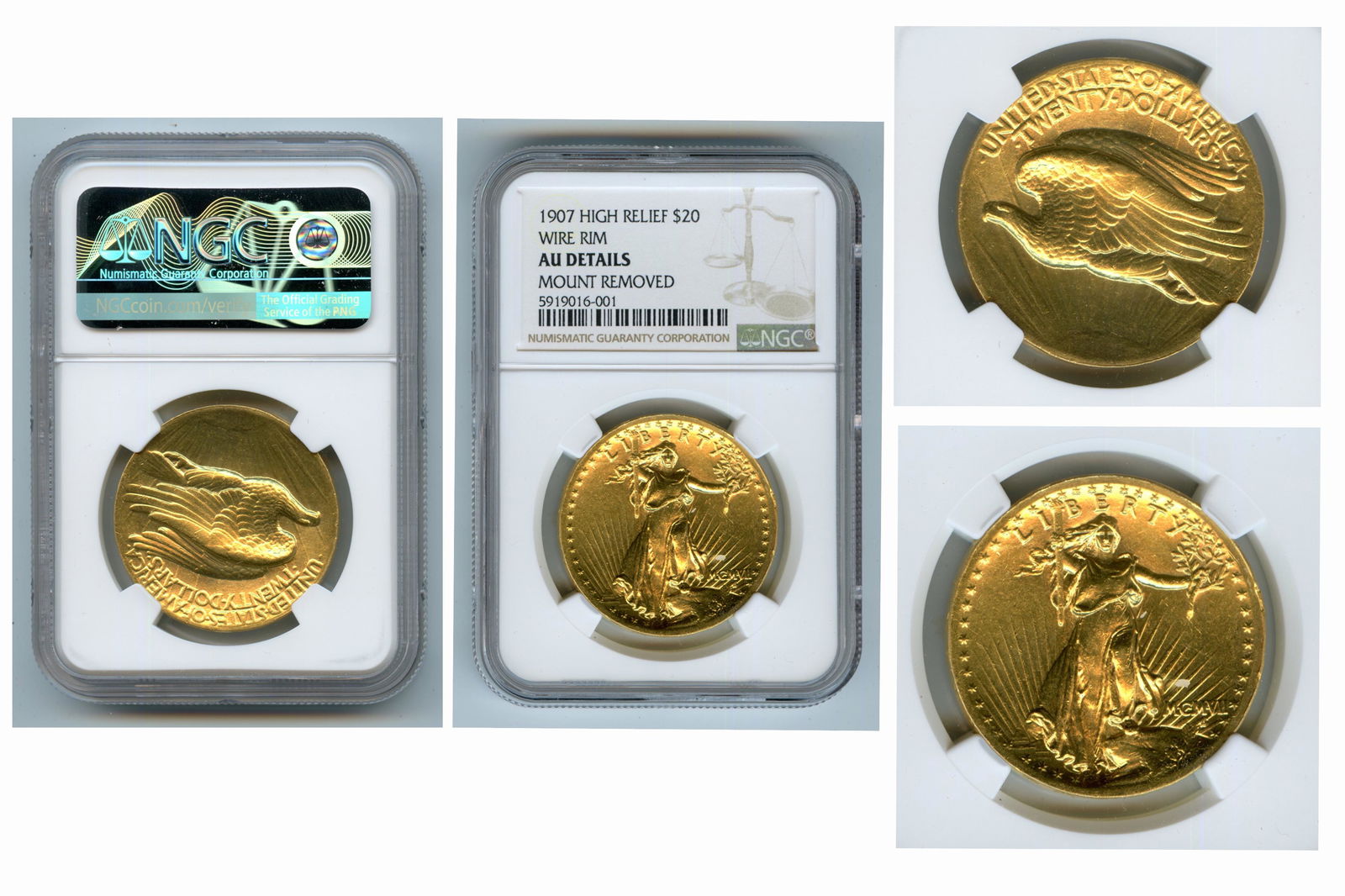 $20 Gold 1907 Saint-Gaudens' Double Eagle (1 of 1)