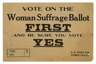 c. 1917 Women&#8217;s Suffrage Broadside [Original]