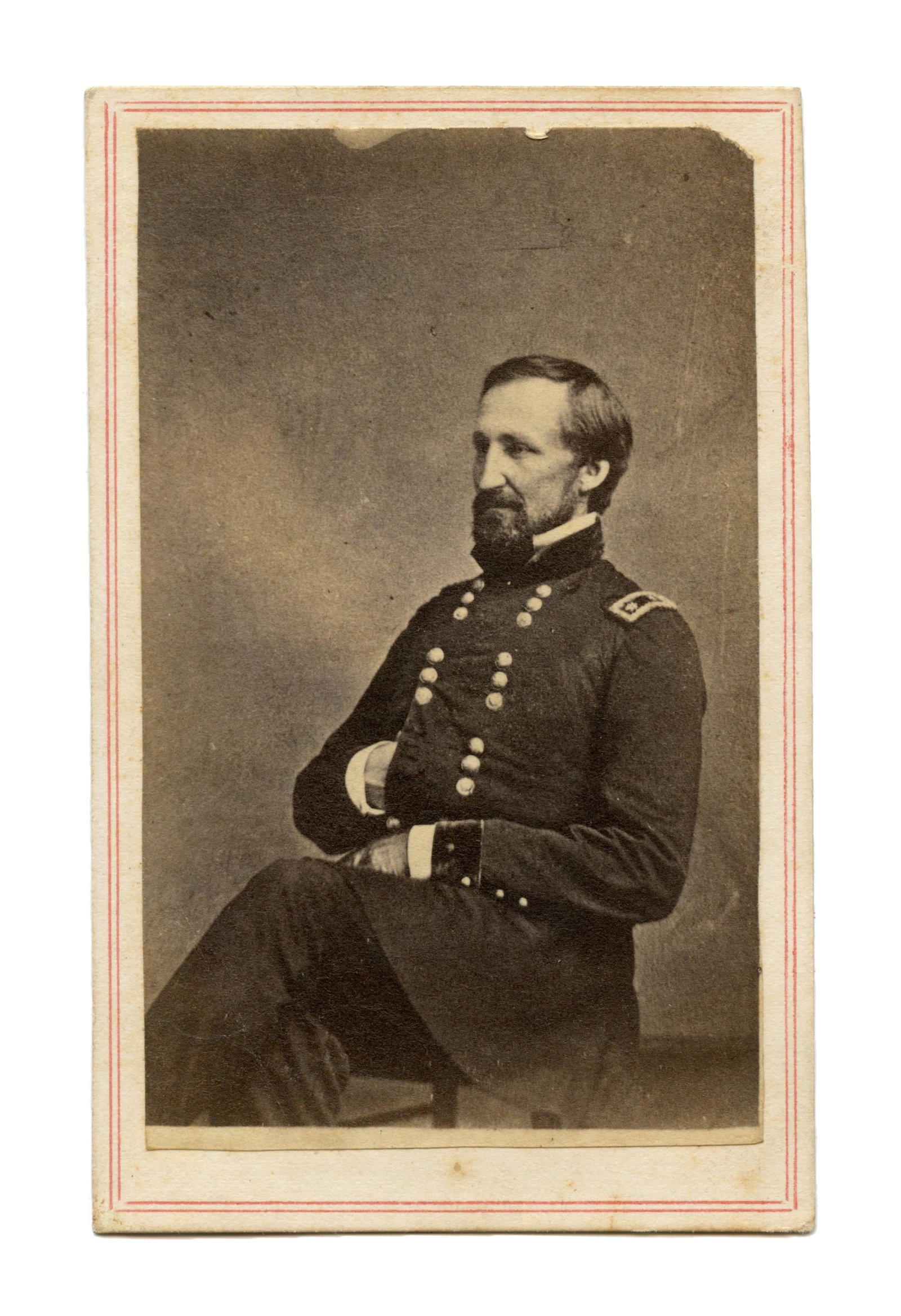 [CDV] Portrait of General William Rosecrans (1 of 2)