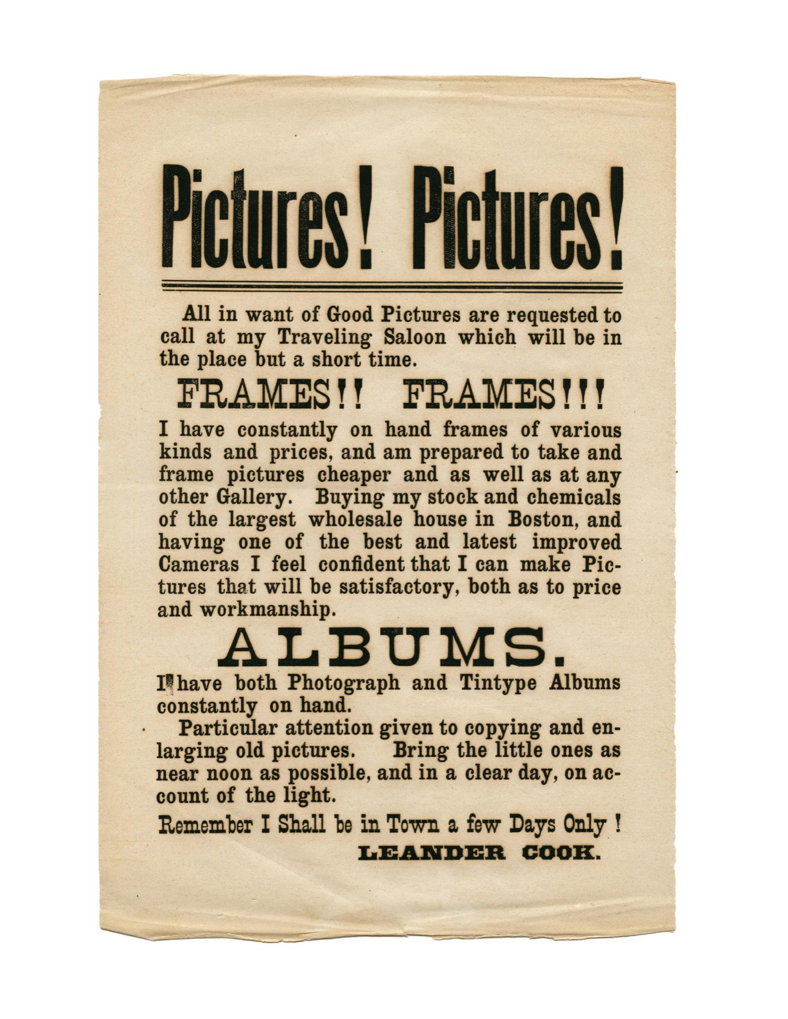 Early Photographer’s Broadside (1 of 1)