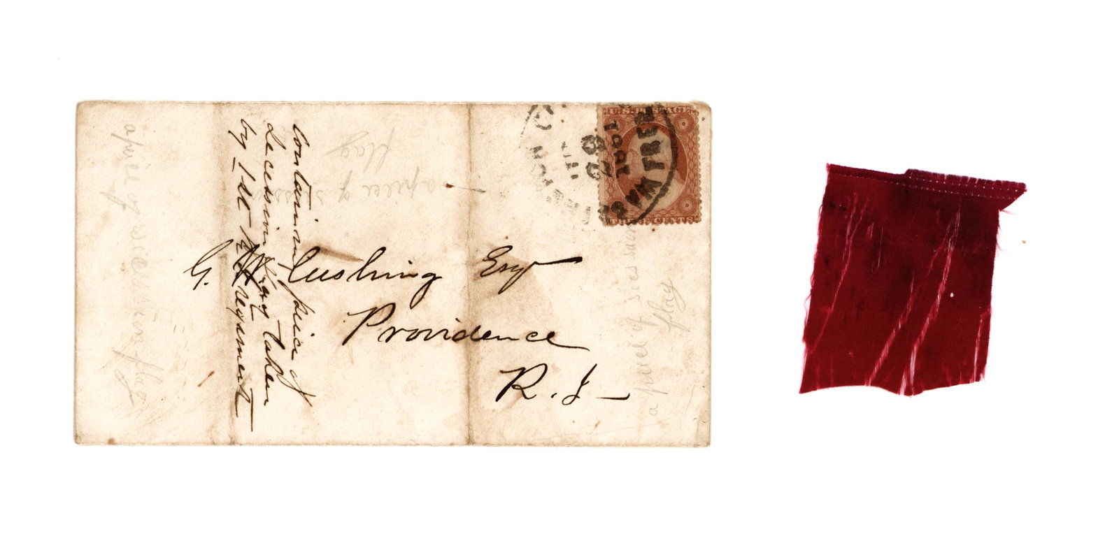 [Civil War] Captured Confederate Flag Remnant  (1 of 1)