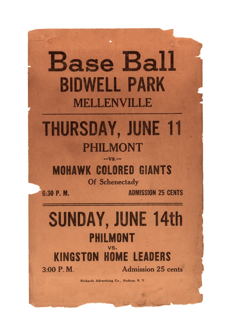 c. 1931 Negro League Baseball Broadside (1 of 2)