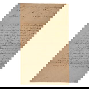 Alexander Hamilton Docketed Legal Document: DOCKETED IN THE HAND OF ALEXANDER HAMILTON. Memorandum for Col. Hamilton respect. a suit commenced by John Rosevelt for back rents against Robert Dunbar autograph document. New York, 8 May 1784. 1
