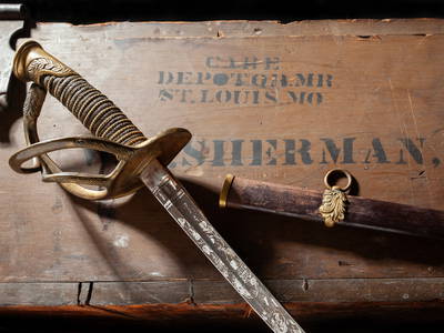 Gen. William T. Sherman's Sword & Trunk