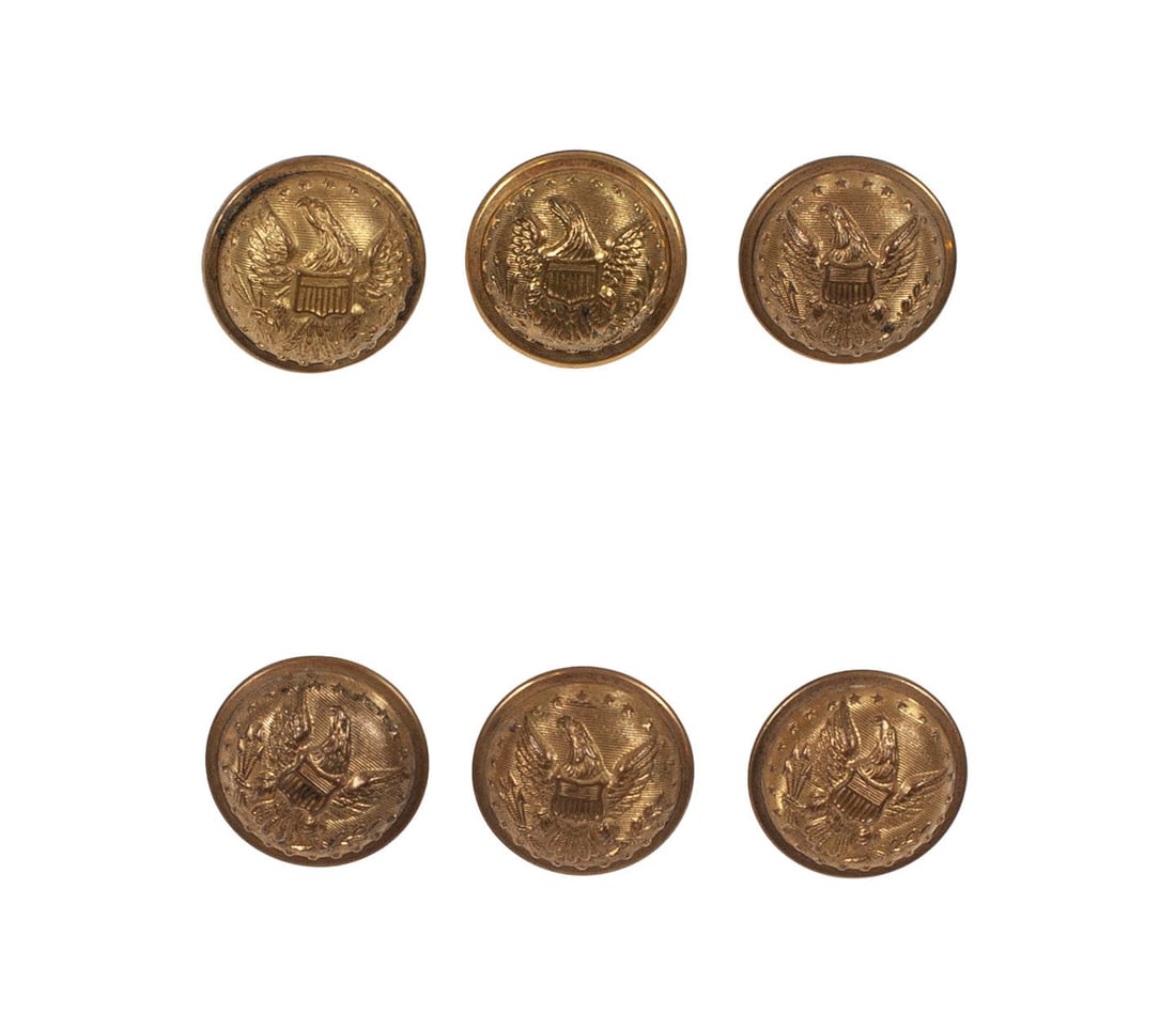 [CIVIL WAR] 6 General Staff Officer Buttons (1 of 2)