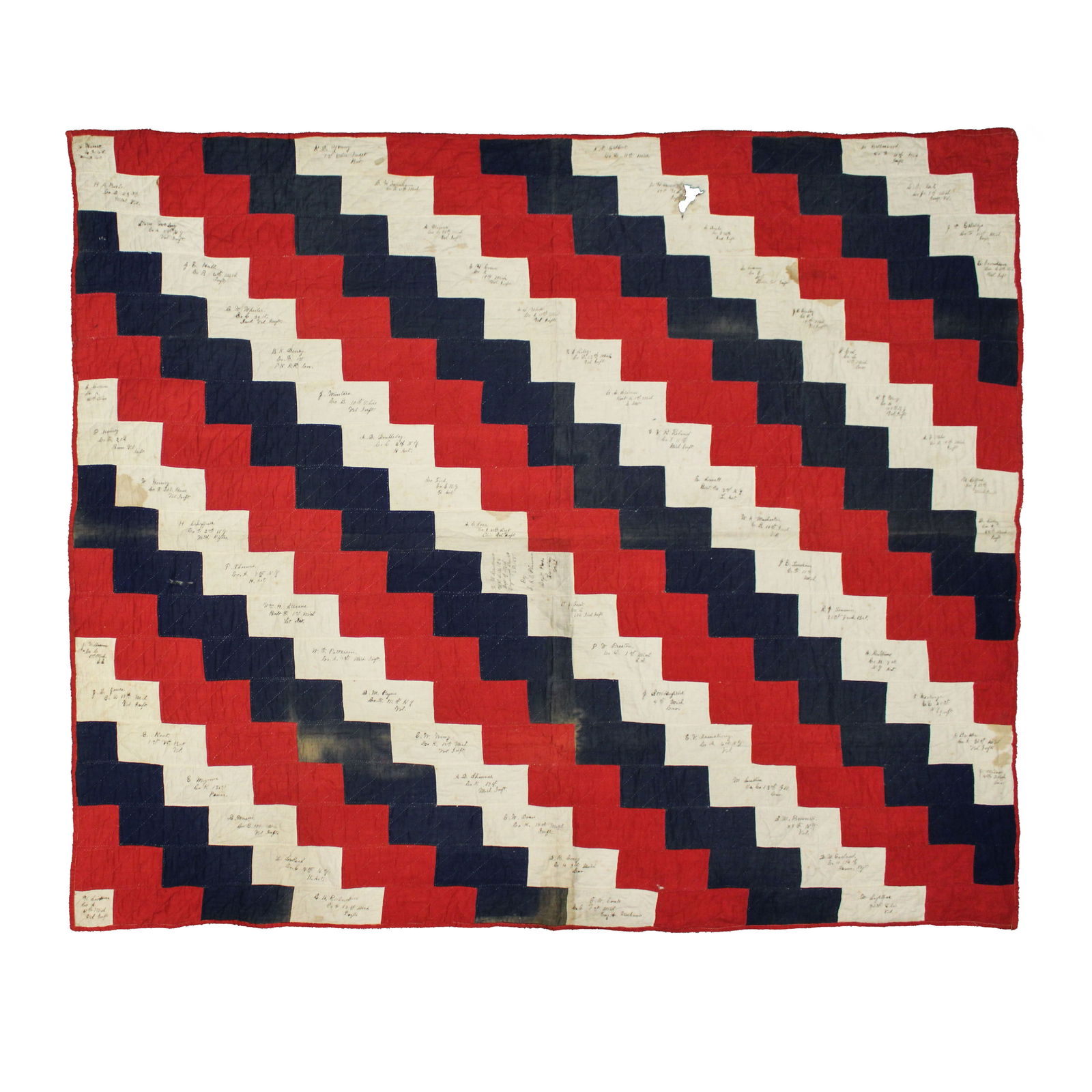 [CIVIL WAR] Quilt Signed By Veterans  (1 of 5)