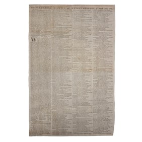 [REVOLUTIONARY WAR] Taxes on the Colonies, 1770 New York Gazette