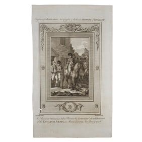 [REVOLUTIONARY WAR] General Lee Taken Prisoner Engraving