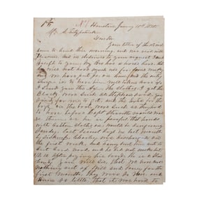 [TEXAS] 1858 Houston Slave Assesment