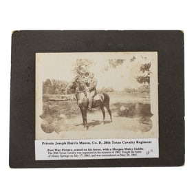 [TEXAS] 20th Texas Cavalry Veteran on Horseback