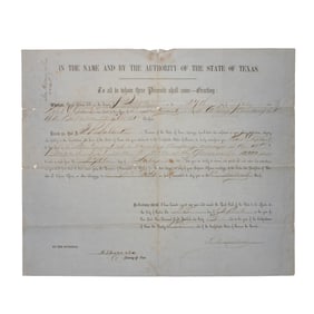 [TEXAS] Morgan's Texas Cavalry Battalion Commission