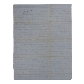 [NATIVE AMERICANS] 1859 "Buffalo Range" Nebraska Frontier Letter